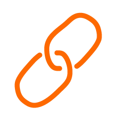 the-digitale_icon_link Icon einer Kettenglied-Verbindung.