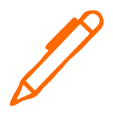 the-digitale_icon_stift Icon eines Bleistifts mit Clip.