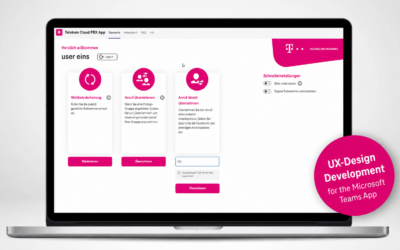 UX Design for the Telekom Cloud PBX App in Microsoft Teams